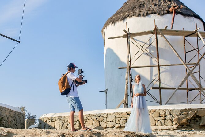 1 Hour Private Photo Session In Mykonos - Finishing at Church of Paraportiani
