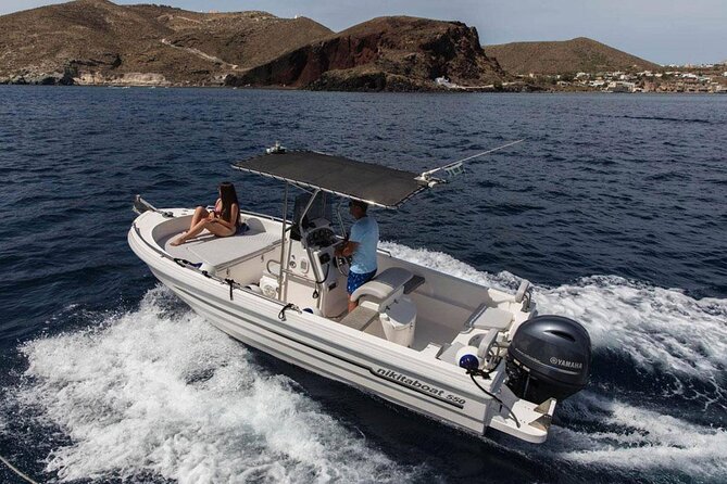 5 Hours Boat Rental in Santorini - Setting out from Vlichada