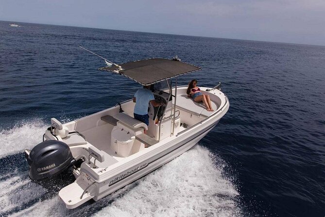 5 Hours Boat Rental in Santorini - The people and instruction on the ground