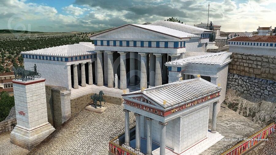 Acropolis: 3D representations & audiovisual self-guided tour - Eight languages and a self-guided pace