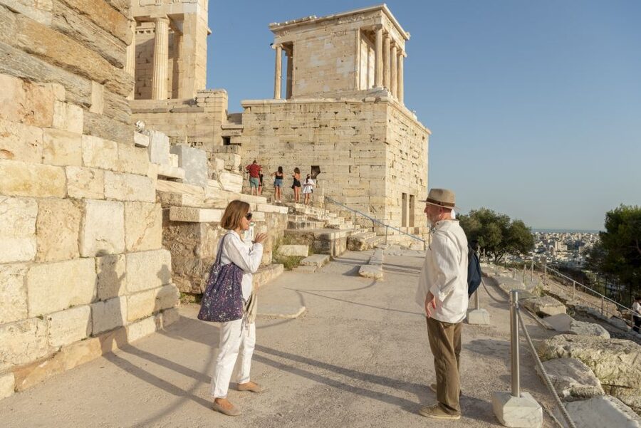 Acropolis & Acropolis Museum PRIVATE Expert led Guided Tour - Theatre of Dionysus and the first steps uphill
