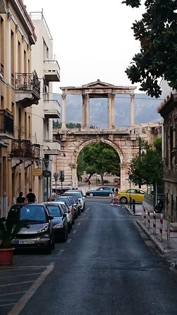 Acropolis monuments, Parthenon and Plaka, Monastiraki walking tour - Walking down to the Roman Agora and Tower of the Winds