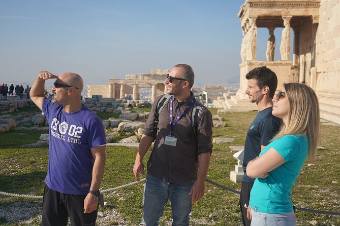 Acropolis & Parthenon Tour and Athens Highlights Bike tour - Leaving the bikes for the Acropolis