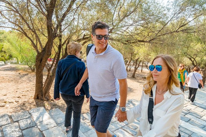 Acropolis & Plaka Neighbourhood Private Tour with Licensed Expert - Descending past the Odeon of Herod Atticus