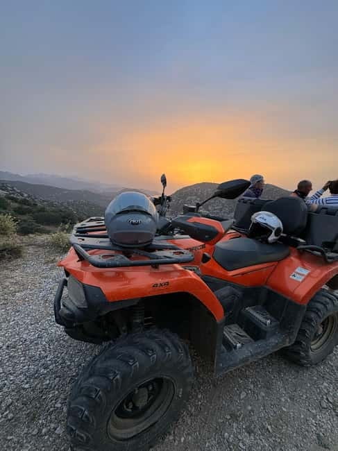 Agia Pelagia: Sunset or Morning Quad Tour & Ghost Town Visit - What the first 50 minutes feel like