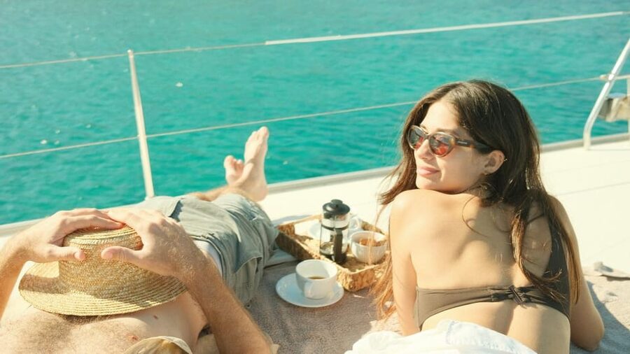 Agios Nikolaos: Golden Hour Sailboat Tour with Wine & Snacks - Wine, fruit, and a relaxed onboard meal