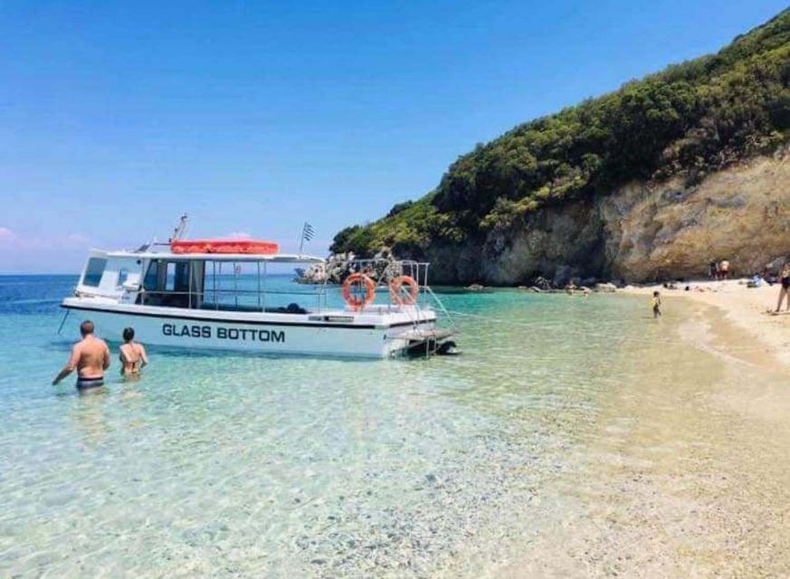 Agios Sostis: Marathonissi, Keri Caves, and Turtle Spotting - Leaving Agios Sostis with the marine park ahead