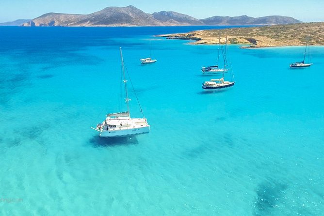 All-Inclusive Catamaran Day Cruise - The route depends on the Aegean wind