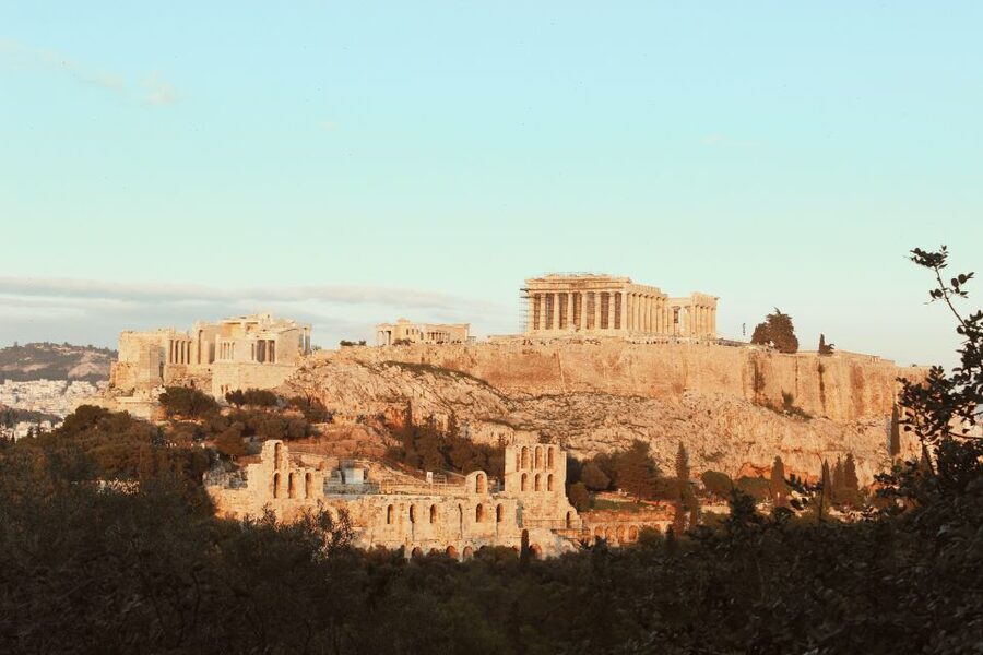 Amazing Athens: Capturing Memories amidst the Acropolis View - The Acropolis photo stop from Aeropagus Hill