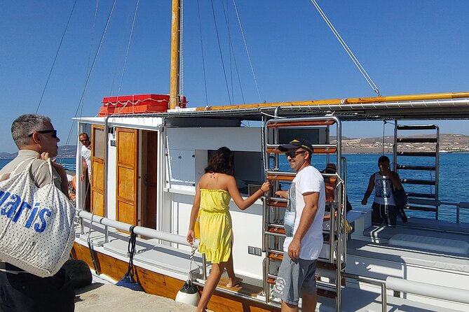 Antiparos & Despotiko Kaiki Cruise — Coves, Swim & BBQ - Antiparos by boat, including Mastihari Cave