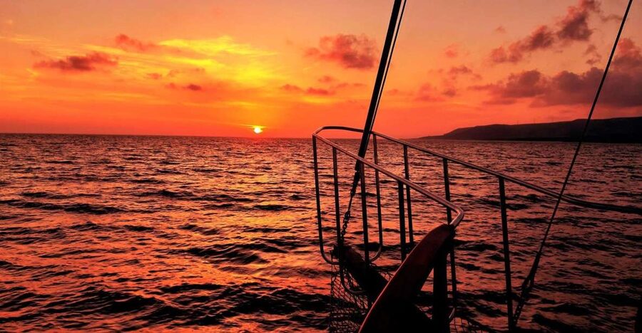 Argostoli: Sunset Cruise with Swim Stops, Dinner, and Wine - Vardiani Islands, the Rabbit Islands