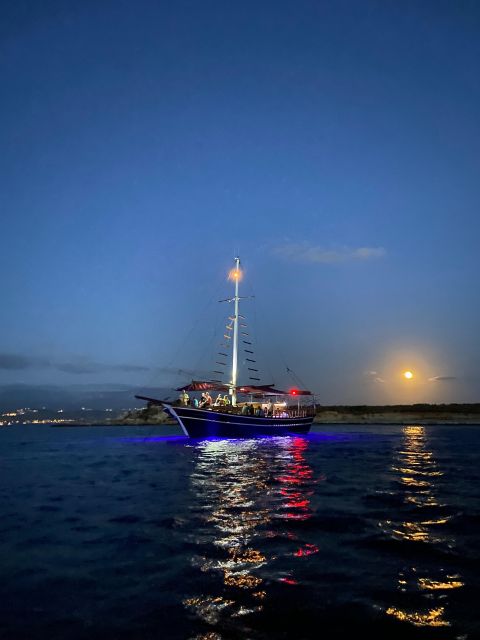 Argostoli: Sunset Cruise with Swim Stops, Dinner, and Wine - Moussaka, wine, and dinner on deck