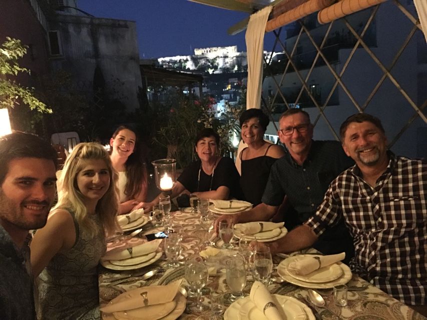 Athens: 7-Course Dinner and Wine Pairing with Acropolis View - Meeting Dimitris and Savvas over ouzo