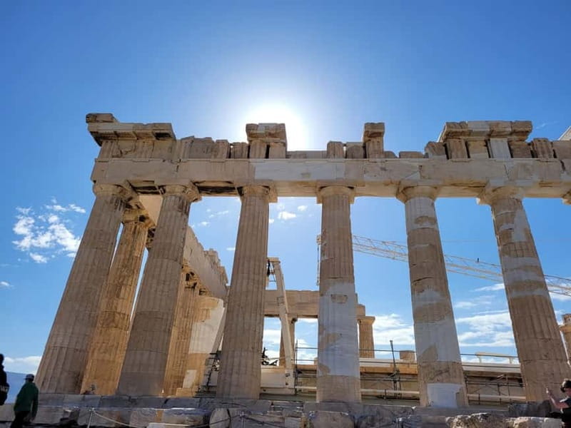 Athens: Acropolis and Parthenon Guided Walking Tour - The Parthenon and Athens below