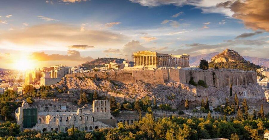 Athens: Acropolis Ticket & Optional Self-Guided Audio Tours - Views over Athens and the Odeon of Herodes Atticus