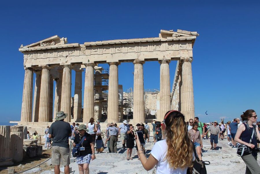 Athens: Acropolis Ticket with Multilingual Audio Guide - Walking up the great staircase and through the Propylaea