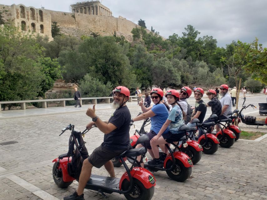 Athens: Award-Winning Acropolis Guided e-Scooter Tour - Temple of Hephaestus and the Thiseio break