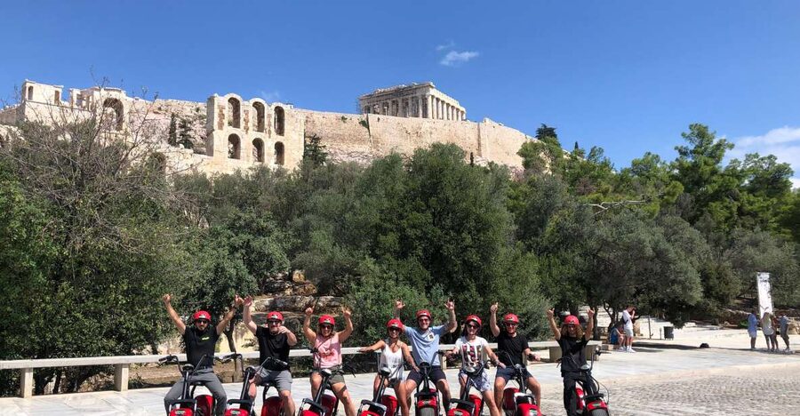 Athens: Award-Winning Acropolis Guided e-Scooter Tour - Training before the first ancient site