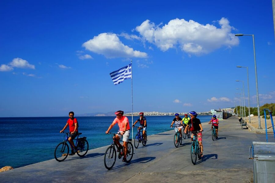 Athens: City & Sea Bike Tour - Kalamaki Beach gives the ride a proper pause