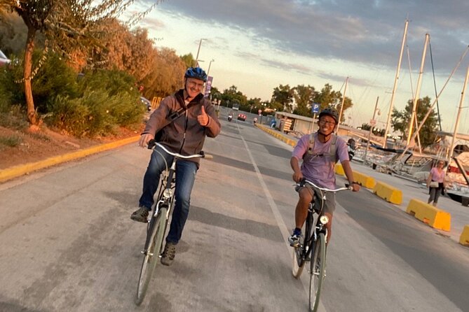 Athens Coastal Bike tour and Swimming Adventure - Luxury yachts at Flisvos Marina