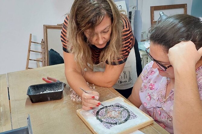 Athens: Create Your Own Mosaic 3h Private Art Class - Cutting, placing, and building the mosaic