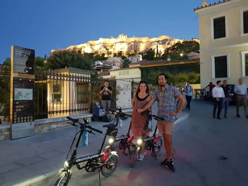 Athens: Discover the City Electric Bike Night Tour - The Temple of Olympian Zeus and the Acropolis