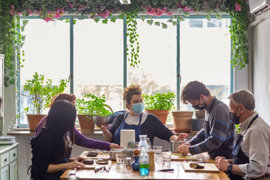 Athens: Food Market Visit and Cooking Class with Wine - How the cooking class feels in practice