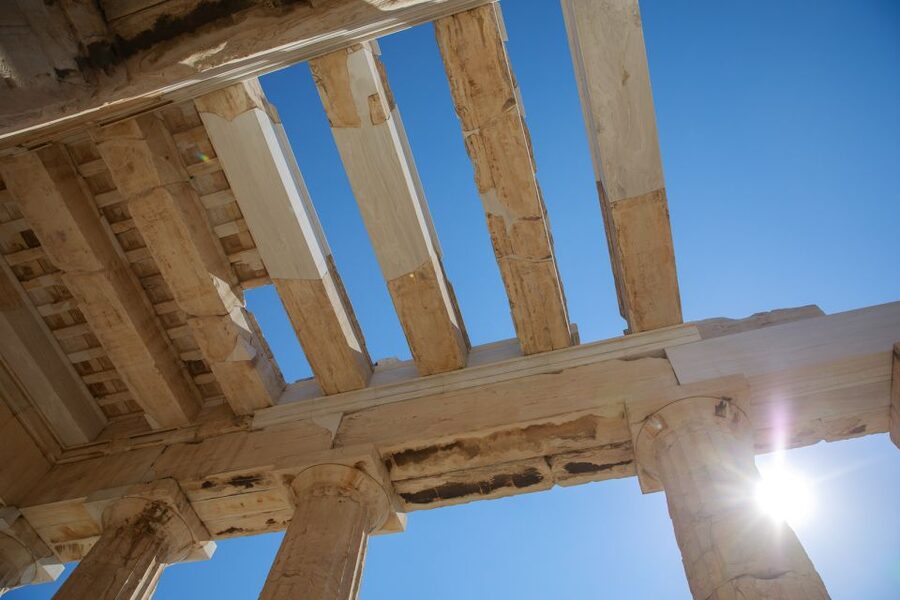 Athens: Highlights and Acropolis Guided Tour - Reaching the Parthenon and the hilltop monuments