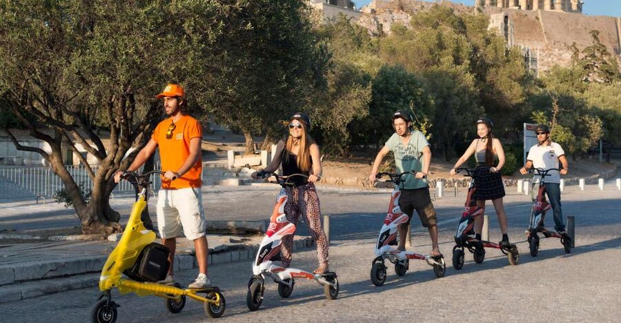 Athens Highlights by Electric Trikke Bike - Ancient monuments along the central route