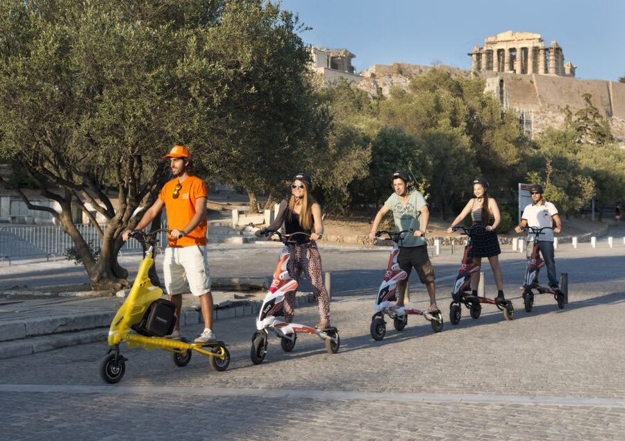 Athens Highlights by Electric Trikke Bike - Parliament and the guard change at Syntagma Square