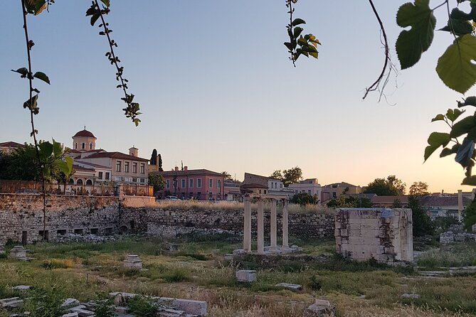 Athens Highlights Evening Tour with Dinner - Small Group Tour - Monastiraki below the Acropolis