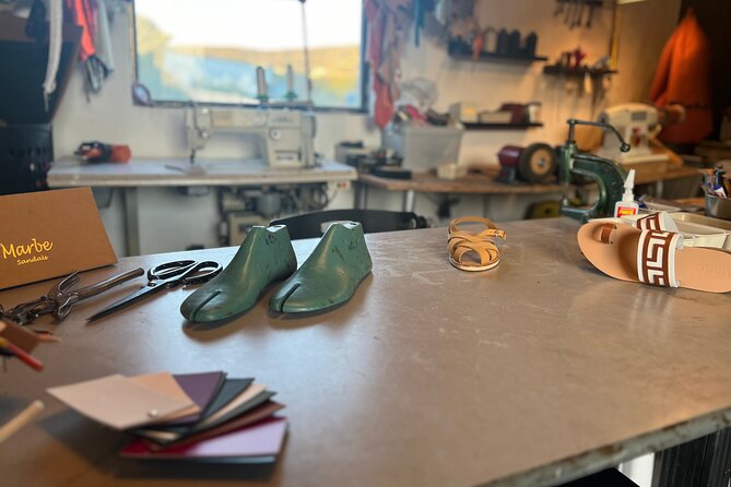 Athens Make Your Own Greek Leather Sandals Workshop - Reaching Parou 41 in the Athens Riviera