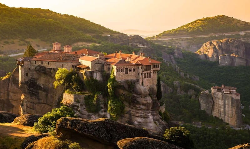Athens: Meteora Tour with Local Guide and Greek Lunch - Hermit caves and the St. George Mandilas site