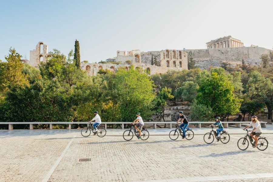 Athens: Old Town Highlights Guided E-Bike Tour - Filopappou Hill and the National Observatory views
