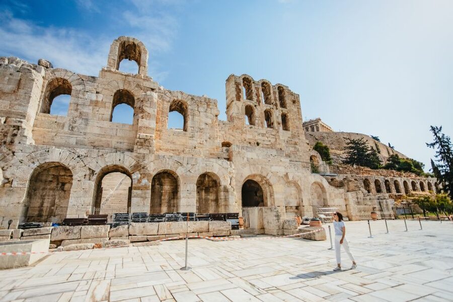 Athens: Parthenon, Acropolis and Museum Small Group Tour - Walking up the Acropolis Hill