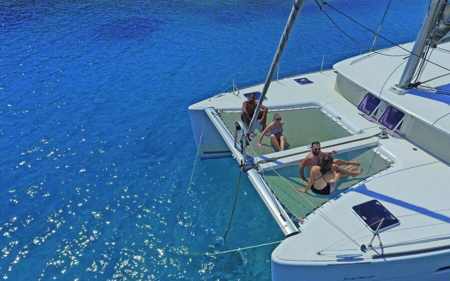 Athens: Riviera Catamaran Cruise with Meal and Drinks - Sailing south past Voula