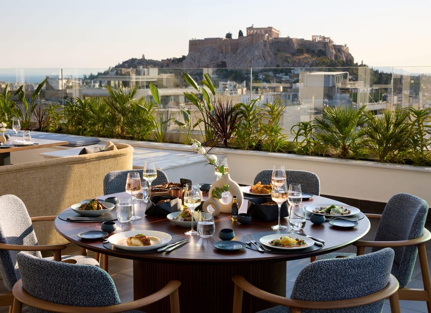 Athens: Rooftop Fine Dining at Whispers Restaurant - A rooftop seat above central Athens