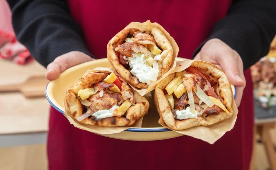 Athens: Street Food Tasting Tour - Souvlaki with a local drink
