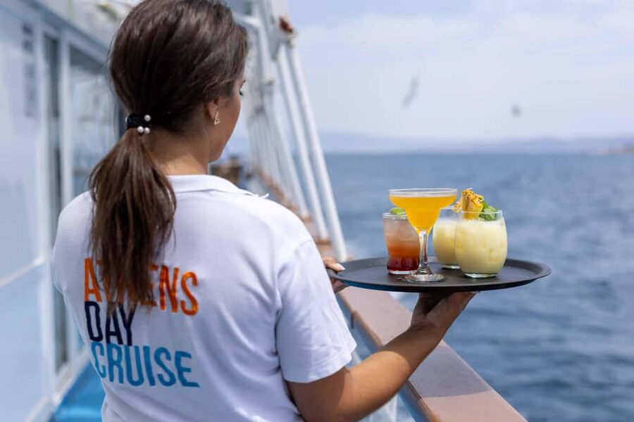 Athens: Swimming Cruise with Lunch, Wine & Live DJ on Board - Lunch, drinks, and what all inclusive really means