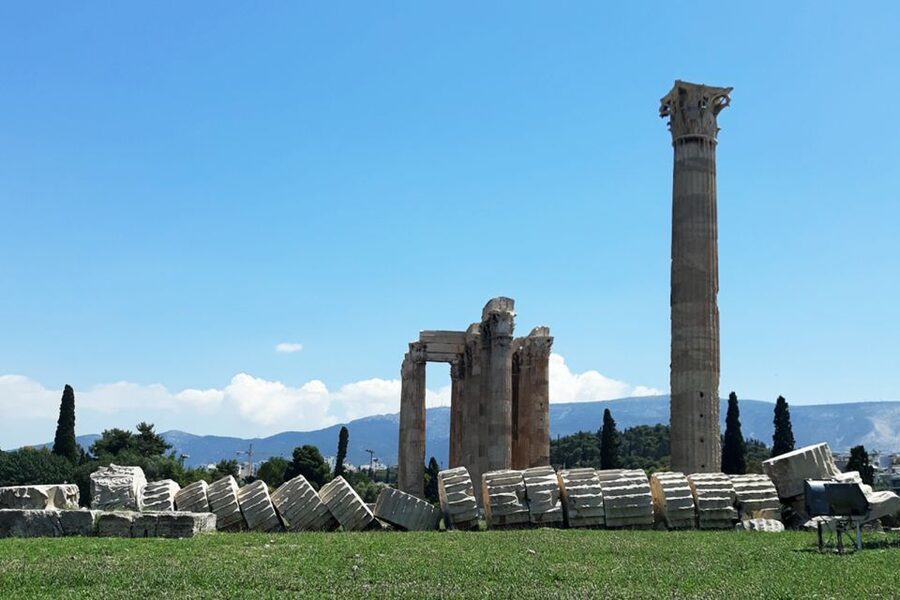 Athens: Temple of Olympian Zeus Ticket and Audio Tour - Ending at the Balaneion bathhouse