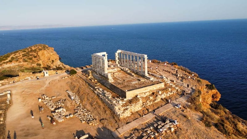 Athens: Temple of Poseidon & Cape Sounion Early Noon Tour - Walking around the Temple of Poseidon