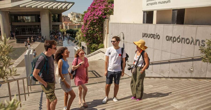 Athens: The Acropolis Museum Guided Tour - Meeting the guide near Dionysiou Areopagitou Street