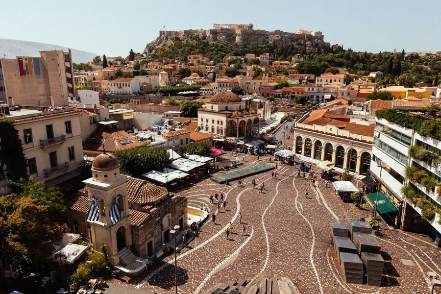 Athens: The History of Greek Mythology Private Tour - Monastiraki shows Athens at its most layered
