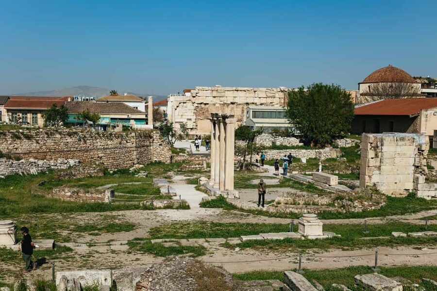 Athens: Women in Ancient Greece Guided Walking Tour - The view toward the Acropolis and Filopappou Hill