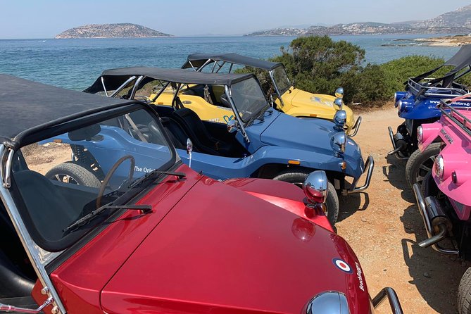 Buggy Tour in Ancient Ruins and Temples around Athens-SOUNIO Poseidon Temple - The coastal road to Cape Sounion