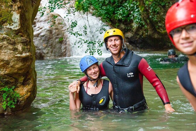Canyoning and Zipline in Polylimnio Waterfalls - Equipment, photos, and the picnic finish