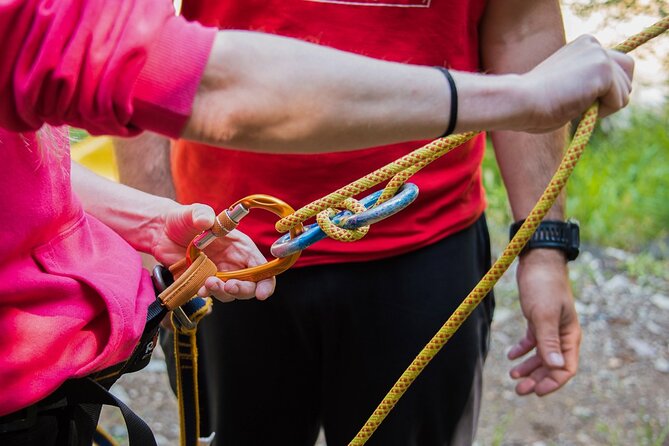 Canyoning and Zipline in Polylimnio Waterfalls - How challenging is the four-hour outing?