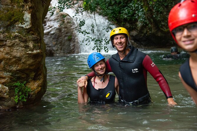 Canyoning Experience in Neda for Beginners - The 25-meter waterfall finish