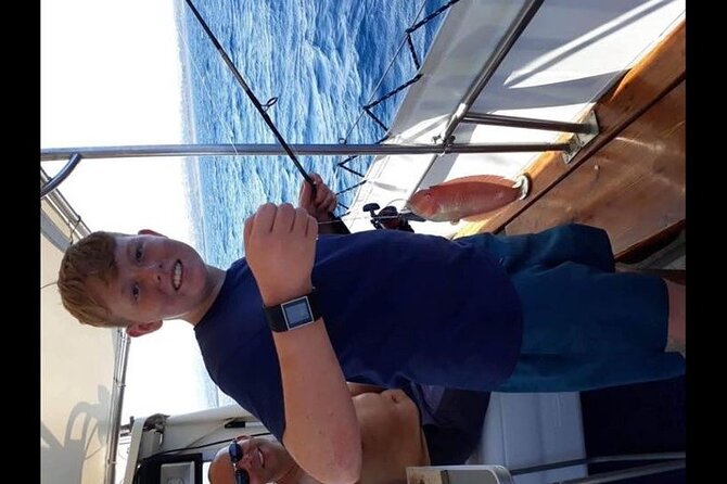 Captain Manolis Fishing with barbecue on the boat - Swimming and snorkeling between the fishing