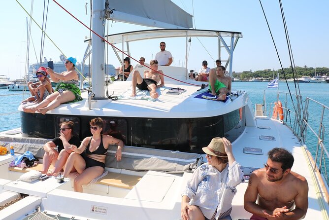 Catamaran Cruises Rhodes - 6 Hours Day Cruise ALL INCLUSIVE - Afandou Beach and a Greek lunch